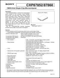 datasheet for CXP87852 by Sony Semiconductor