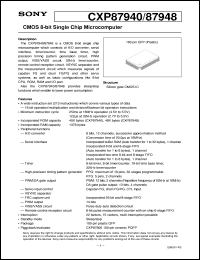datasheet for CXP87940 by Sony Semiconductor