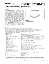 datasheet for CXP88132 by Sony Semiconductor