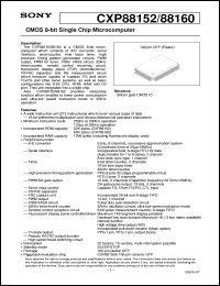 datasheet for CXP88160 by Sony Semiconductor