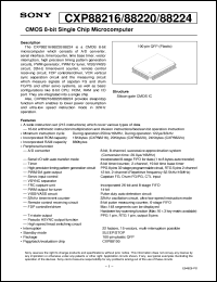 datasheet for CXP88216 by Sony Semiconductor