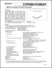 datasheet for CXP88616 by Sony Semiconductor