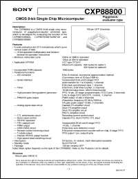 datasheet for CXP88800 by Sony Semiconductor
