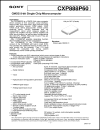 datasheet for CXP888P60 by Sony Semiconductor