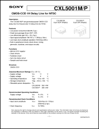 datasheet for CXL5001M by Sony Semiconductor