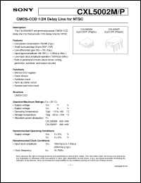 datasheet for CXL5002M by Sony Semiconductor