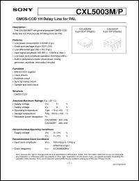 datasheet for CXL5003M by Sony Semiconductor