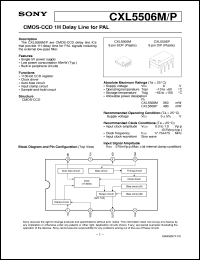 datasheet for CXL5506M by Sony Semiconductor