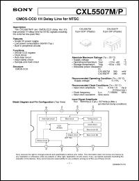 datasheet for CXL5507M by Sony Semiconductor