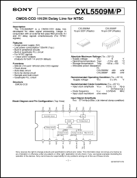 datasheet for CXL5509M by Sony Semiconductor