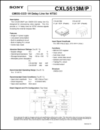 datasheet for CXL5513M by Sony Semiconductor