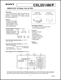datasheet for CXL5514M by Sony Semiconductor