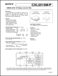 datasheet for CXL5515M by Sony Semiconductor