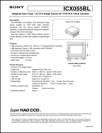 datasheet for ICX055BL by Sony Semiconductor