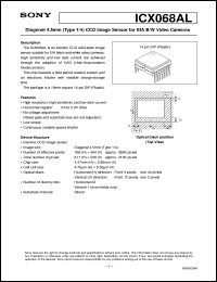 datasheet for ICX068AL by Sony Semiconductor