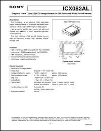 datasheet for ICX082AL by Sony Semiconductor