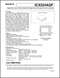 datasheet for ICX224AQF by Sony Semiconductor