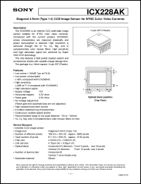datasheet for ICX228AK by Sony Semiconductor