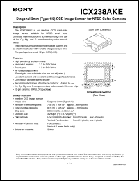 datasheet for ICX238AKE by Sony Semiconductor
