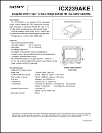 datasheet for ICX239AKE by Sony Semiconductor