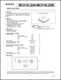 datasheet for MCX18LG0A by Sony Semiconductor