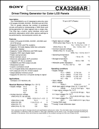 datasheet for CXA3268AR by Sony Semiconductor