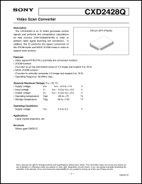 datasheet for CXD2428Q by Sony Semiconductor