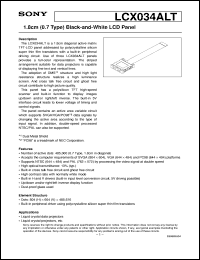 datasheet for LCX034ALT by Sony Semiconductor