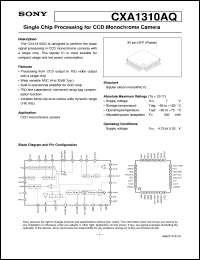 datasheet for CXA1310AQ by Sony Semiconductor