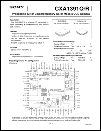 datasheet for CXA1391Q by Sony Semiconductor