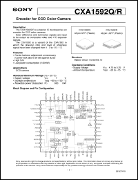 datasheet for CXA1592Q by Sony Semiconductor