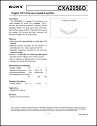 datasheet for CXA2056Q by Sony Semiconductor