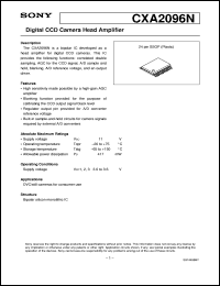 datasheet for CXA2096N by Sony Semiconductor