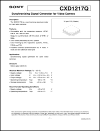 datasheet for CXD1217Q by Sony Semiconductor