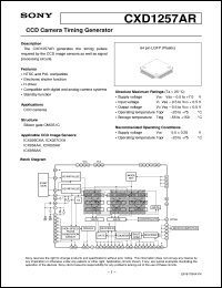 datasheet for CXD1257AR by Sony Semiconductor