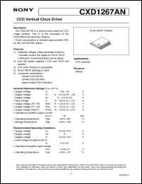 datasheet for CXD1267AN by Sony Semiconductor