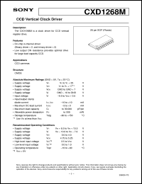 datasheet for CXD1268M by Sony Semiconductor