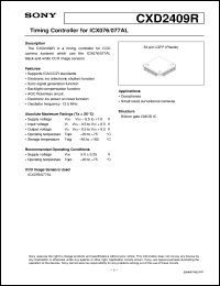 datasheet for CXD2409R by Sony Semiconductor