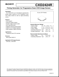 datasheet for CXD2424R by Sony Semiconductor