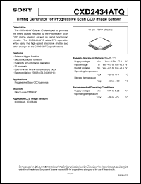 datasheet for CXD2434ATQ by Sony Semiconductor