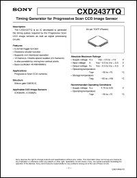 datasheet for CXD2437TQ by Sony Semiconductor