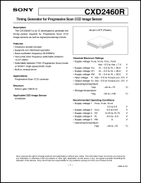 datasheet for CXD2460R by Sony Semiconductor