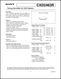 datasheet for CXD2463R by Sony Semiconductor