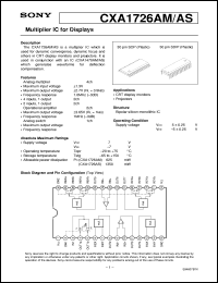 datasheet for CXA1726AM by Sony Semiconductor