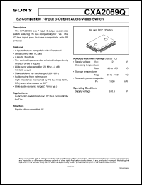datasheet for CXA2069Q by Sony Semiconductor