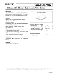 datasheet for CXA2079Q by Sony Semiconductor