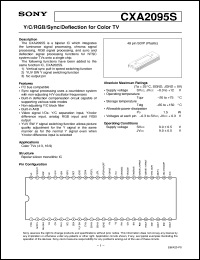 datasheet for CXA2095S by Sony Semiconductor