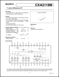 datasheet for CXA2119M by Sony Semiconductor