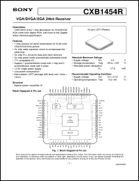 datasheet for CXB1454R by Sony Semiconductor