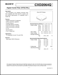 datasheet for CXD2064Q by Sony Semiconductor